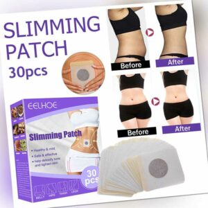 Abnehmen Patch Fettverbrennung Gewichtsverlust Sticker Nabel Detox Sebstklebend#