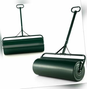 Rasenwalze Handwalze mit Griff Gartenwalze Handwalze Bodenwalze 63L Ø 30cm