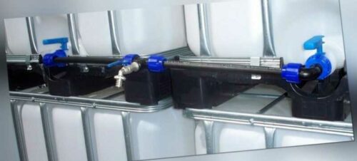 IBC Wassertank Verbindungsset 25mm Rohr 3/4" Wasserhahn Frostsicher S 60x6mm