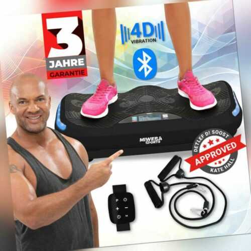 Miweba Sports 4D Wave MV300 Vibrationsplatte 3 Jahre Garantie Bluetooth Fitness