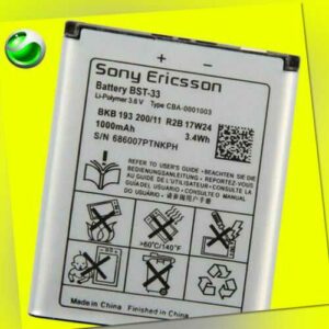 ORIGINAL SONY ERICSSON BST-33 AKKU 950mAh Aino C702 G705 K550i W300i W595 W890i