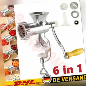 Manuelle Fleischwolf Hacker Werkzeug Wurst Stuffer Machine Maker Sauce Füller@