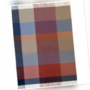 Biederlack Wolle-Kaschmir Plaid Pleasant 130 x 170 cm Karo Muster