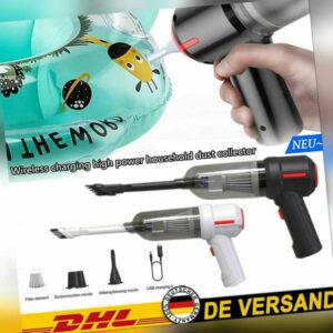 ~9000PA Staubsauger Mini Powerful Kabellos Wet & Dry Car Handheld Home Auto Neu~