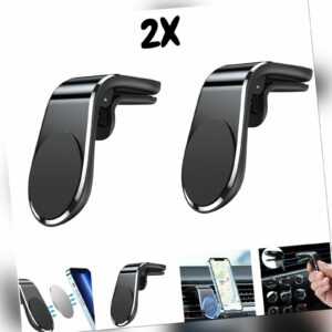 2X Magnetische Handy Halterung für das Auto in L-Typ, smartphonehalter, Lüftung
