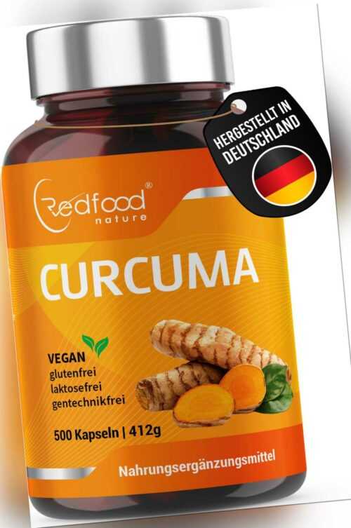 BiO Kurkuma ⭐ Dose 500 Kapseln ⭐ hochdosiert 700mg Curcuma Curcumin + Piperin