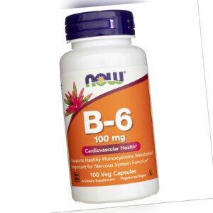 NOW FOODS Vitamin B6 100 mg 100 Kapseln