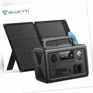 BLUETTI EB3A 600W Powerstation Solargenerator LiFePO4 mit Solarpanel PV68 68W