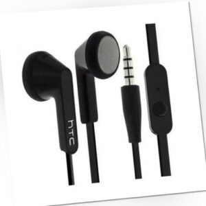 Original HTC Kopfhörer Headset Ohrhörer Stereo 3,5mm Klinke 39H00004-00M Black
