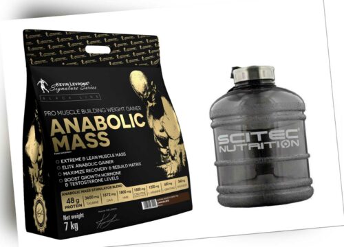 Kevin Levrone Anabolic Mass 7kg Weight Gainer + Whey Protein Isolat + Water Jug
