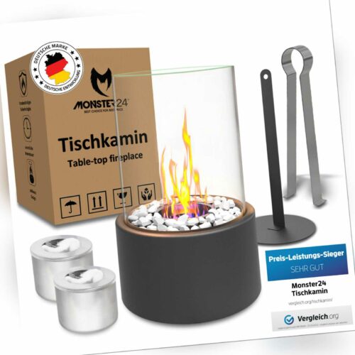 Tischkamin Tischfeuer Bio-Ethanol Kamin Indoor & Outdoor Zimmerkamin Dekokamin