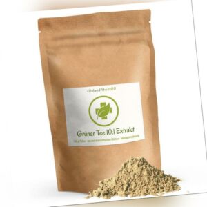 Grüner Tee 10:1 Extrakt Pulver - 100 g  - pflanzlich, vegan, rein - ohne Zusätze