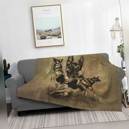 Deutscher Schäferhund Decke Schlafzimmer Rest Sofa Dicke Decke