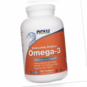 NOW FOODS Omega-3 1000 mg 500 Kapseln