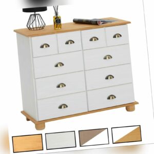 Schubladenschrank Kommode Apothekerschrank Sideboard mit 8 Schubladen in 3 Farbe