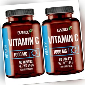 Vitamin C Hochdosiert 1000mg - 180 Tabletten - VEGAN - L-Ascorbinsäure