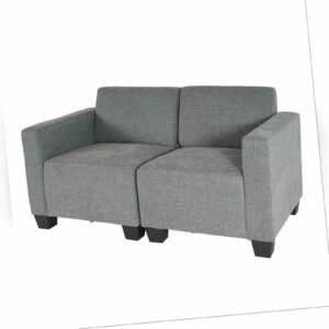 B-Ware Modular 2-Sitzer Sofa Couch Moncalieri grau