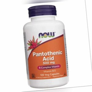 NOW FOODS Pantothensäure Pantothenic Acid 500 mg 100 Kapseln
