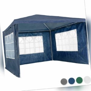 Pavillon 3x3m Partyzelt Gartenzelt Festzelt Bier Zelt 3 Seitenteile wasserdicht