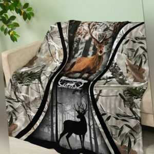 Wald Elchhirsch Rentiere Decke Schlafzimmer Rest Sofa Dicke Decke