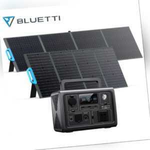 BLUETTI EB3A Powerstation 600W Tragbare Solargenerator mit 120W 200W Solarpanel