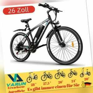 Elektrofahrrad Mountainbike ebike 26" Unisex E-Bike 250W Motor Shimano Pedelec