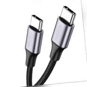 USB C auf USB C Ladekabel 1m 2m Typ C Kabel 60W Schnellladekabel Samsung Xiaomi