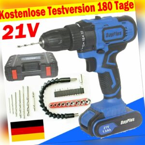 Akku Akkuschrauber Bohrschrauber Akkuschrauber 2 Gäng Set inkl. Akku Ladegerät