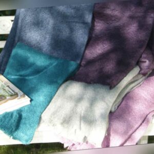 Kuscheldecke PAULA Wohn Mohair DesignTouch 120x150 Decke Grau Blau