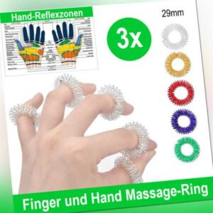 Finger Massage Ring Handmassage Durchblutung Massagering Akupunktur Edelstahl