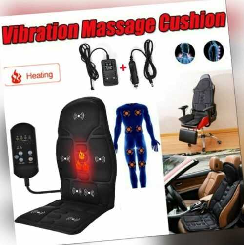 Elektrisch Auto Massagematte Wärmefunktion Vibration Massagesessel Auflage DE
