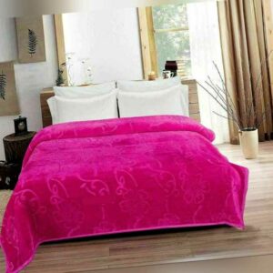 Doppel- 3000 TC Pink Ultra Weich Luxus Winter Reise Warm Baby Nerz