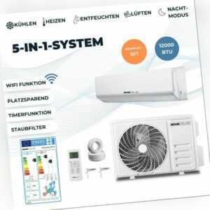 Split Klimaanlage Inverter Klimagerät 12000 BTU Smart Kupferleitung WIFI 5in1