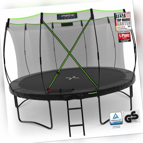 KINETIC SPORTS Trampolin "Ultimate Pro" Premium Gartentrampolin, TÜV GS geprüft