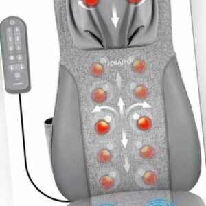 Naipo MGM-12025 Massagematte Rückenmassagegerät Massagegerät Sitzauflage Sitz