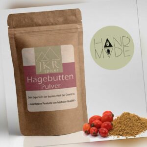 1000g Hagebuttenpulver - Hagebutten Pulver ganze Hagebutte gemahlen Heckenrose