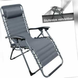 Liegestuhl klappbar Hochlehner Klappsessel Relax Gartenstuhl Sonnenliege Camping