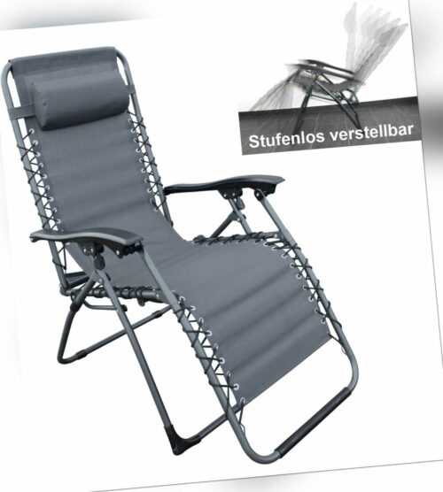 Liegestuhl klappbar Hochlehner Klappsessel Relax Gartenstuhl Sonnenliege Camping