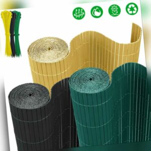 PVC Sichtschutzmatte Sichtschutz Zaun Balkon GartenZaun Blickschutz Windschutz