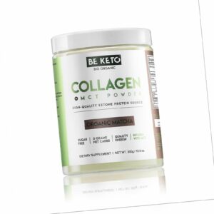 BeKeto Keto-Kollagen mit MCT-Öl, Bio-Matcha - 300 g