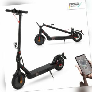 E-Scooter Elektro Roller schwarz mit Straßenzulassung 25km/h Faltbar Escooter
