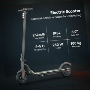 Megawheels Elektroroller 8 Zoll E-Scooter 25km/h Elektro Scooter Reichweite 22km