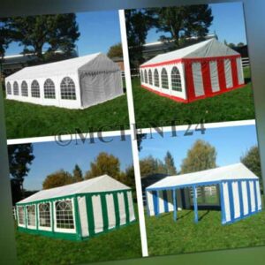 XXL Partyzelt 3x6 - 6x12m Pavillon Festzelt PVC + Stahlgestell NEU