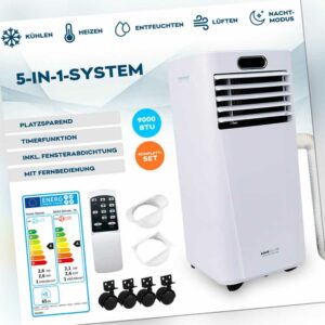 HOME DELUXE Mobile Klimaanlage A 5in1-Gerät Klimagerät Klima 9000 BTU R290 2,6kW