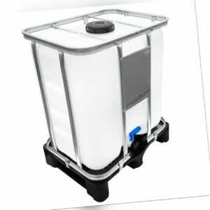 300l IBC Container Regenwassertank Tank UN-Zulassung TOPline auf PE-Palette NEU