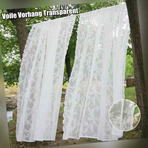 Gardinen Stores Vorhang Weiß Transparent Vorhänge Fensterschal Outdoor Innen DE