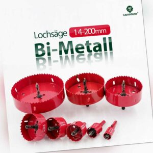 14-200mm Bi Metall Lochsäge Bohrer Set für Metall Eisenblech Kunststoff Holz