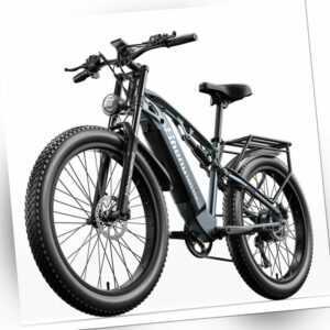 Elektrofahrrad 26'' Mountainbike 1000W Spitze E-Fahrrad Ölbremse 48V,15AH E-MTB