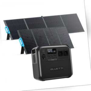 BLUETTI AC180 Powerstation 1800W Tragbare Solargenerator + 120W 200W Solarpanel