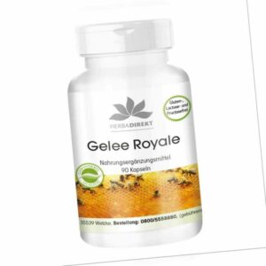 Gelee Royale 500 mg - 90 Kapseln, 20 mg 10-Hydroxy-2-Decensäure | herba direkt